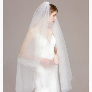 Fingertip Veil with Blusher